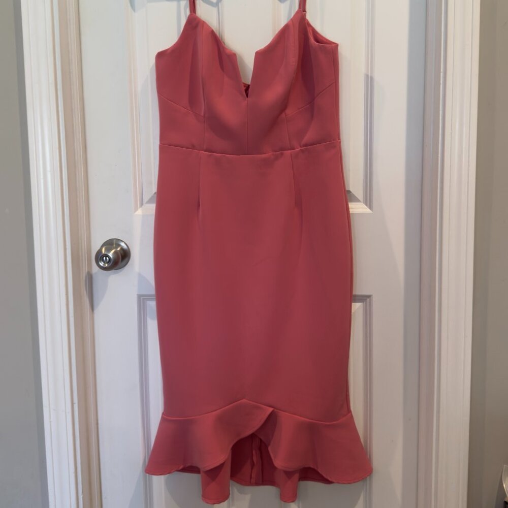 Bardot Pink/Salmon Cocktail Dress